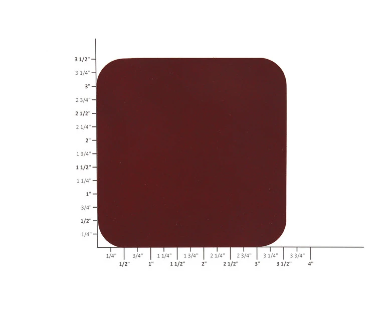 Leather Coasters, Wickett & Craig English Bridle, Square, Burgundy (4pc Set) 5 Leather Coasters, Wickett & Craig English Bridle, Square, Burgundy (4pc Set) - Image 3