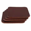 Leather Coasters, Wickett & Craig English Bridle, Square, Burgundy (4pc Set) 2 Leather Coasters, Wickett & Craig English Bridle, Square, Burgundy (4pc Set) -Buckleguy LG COS WC EB BUR 00200.1496427045