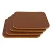 Leather Coasters, Wickett & Craig English Bridle, Square, Medium Brown (4pc Set) 2 Leather Coasters, Wickett & Craig English Bridle, Square, Medium Brown (4pc Set) -Buckleguy LG COS WC EB MB 87085.1496432949