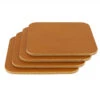 Leather Coasters, Wickett & Craig English Bridle, Square, Tan (4pc Set) 2 Leather Coasters, Wickett & Craig English Bridle, Square, Tan (4pc Set) -Buckleguy LG COS WC EB TAN 54971.1496430074