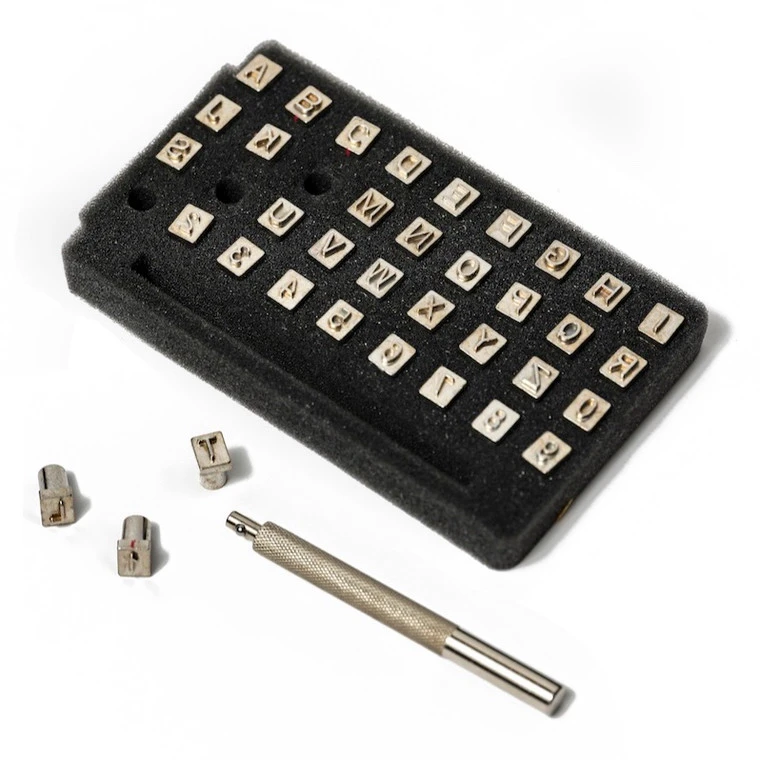 Alphabet Leather Stamp Set, Multiple Sizes 3 Alphabet Leather Stamp Set, Multiple Sizes