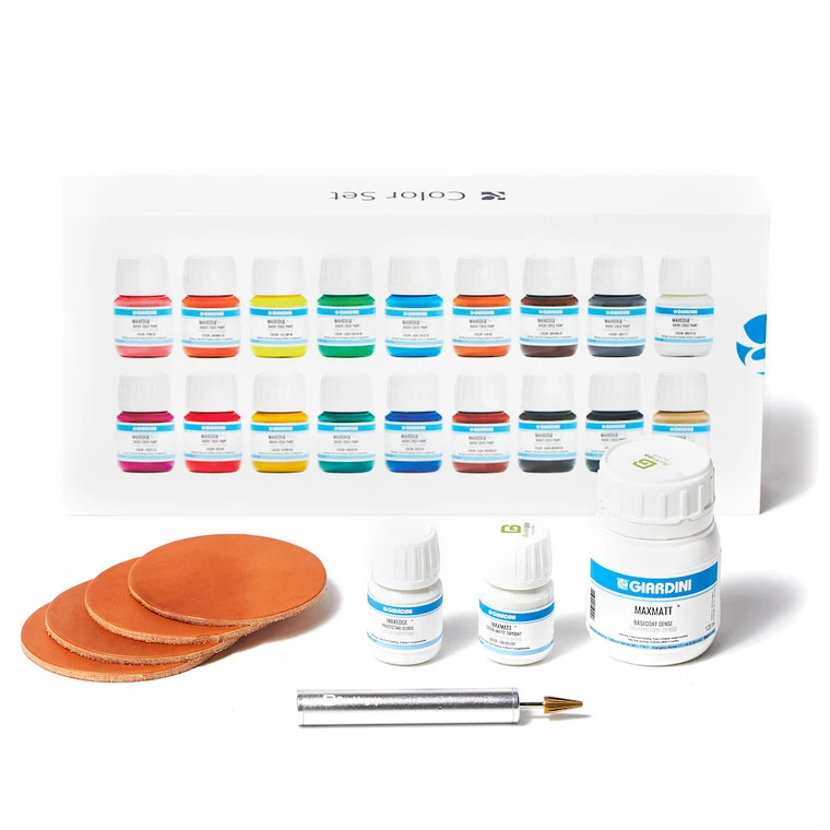 Leather Edge Paint Starter Kit, 6 Pc Set 3 Leather Edge Paint Starter Kit, 6 Pc Set