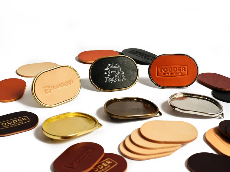 C5344 1 1/2" Natural Brass, Leather Plaque Buckle, Solid Brass-LL 7 C5344 1 1/2" Natural Brass, Leather Plaque Buckle, Solid Brass-LL - Image 5