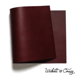 Wickett & Craig English Bridle Leather Panels, Burgundy