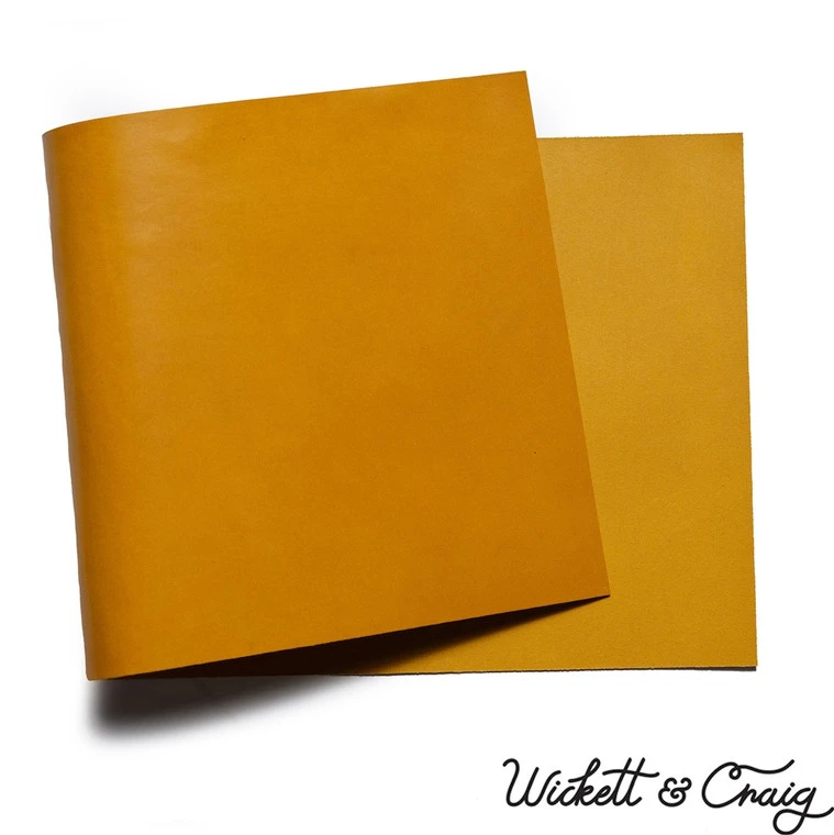 Wickett & Craig English Bridle Leather Panels, Mustard 3 Wickett & Craig English Bridle Leather Panels, Mustard