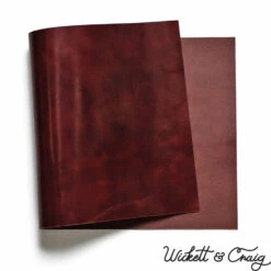 Wickett & Craig Traditional Harness Leather Panels, Burgundy