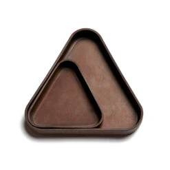 Leather Wet Mold DIY, Triangle 4.5" X 4.2" Leather Tray, 3 Pc Set 15 Leather Wet Mold DIY, Triangle 4.5" X 4.2" Leather Tray, 3 Pc Set -Buckleguy Leather Triangle Trays 25946.1658001540