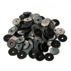Wickett & Craig English Bridle Leather Washers, Black, 100 Pieces