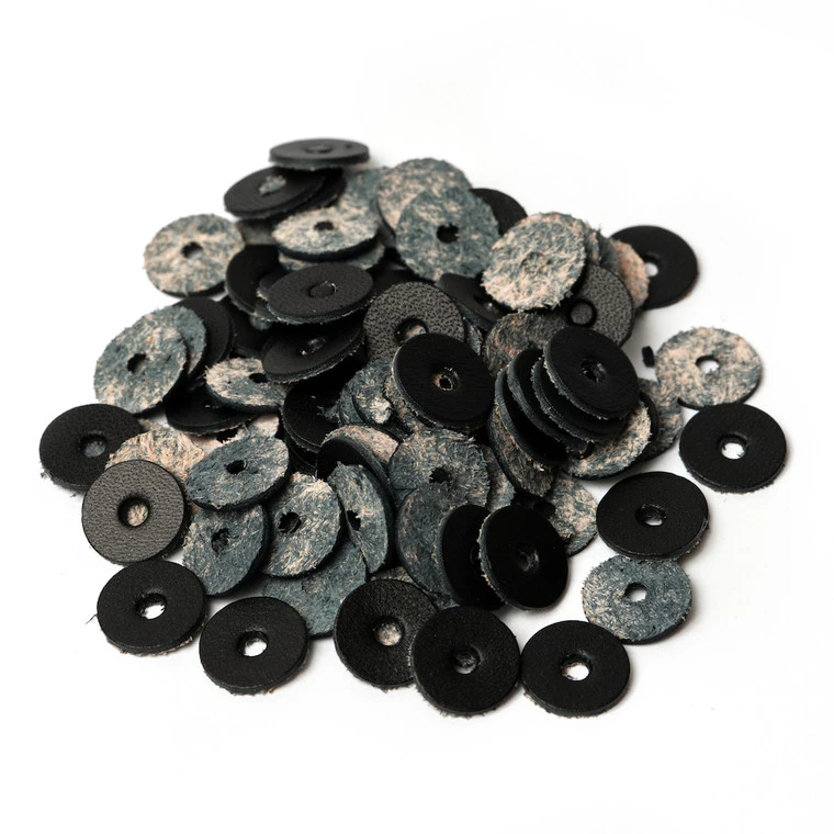 Wickett & Craig English Bridle Leather Washers, Black, 100 Pieces 3 Wickett & Craig English Bridle Leather Washers, Black, 100 Pieces