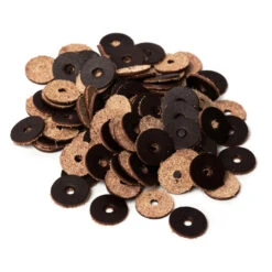 Wickett & Craig English Bridle, Leather Washers, Dark Brown, 100 Pieces