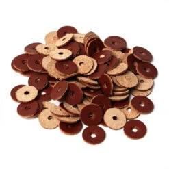 Wickett & Craig English Bridle, Leather Washers, Medium Brown, 100 Pieces