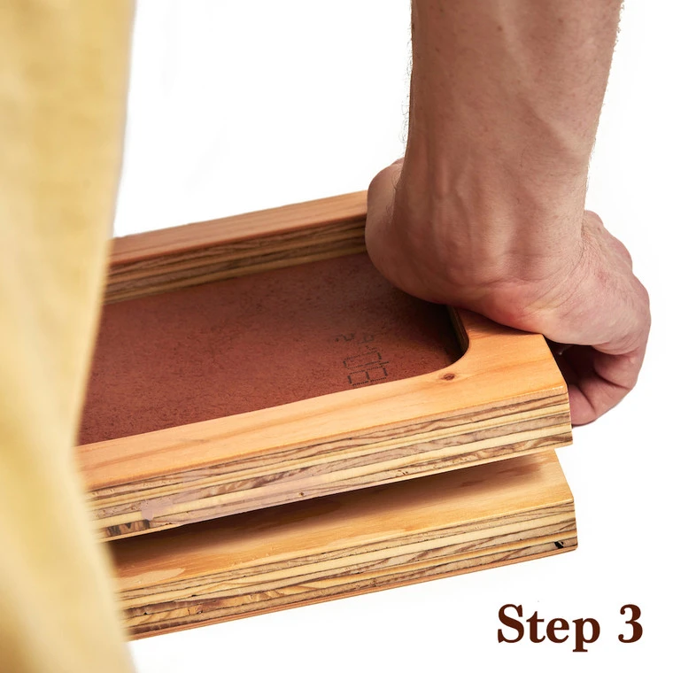 Leather Wet Mold DIY, Triangle 7" X 6.5" Leather Tray, 3 Pc Set 10 Leather Wet Mold DIY, Triangle 7" X 6.5" Leather Tray, 3 Pc Set - Image 8