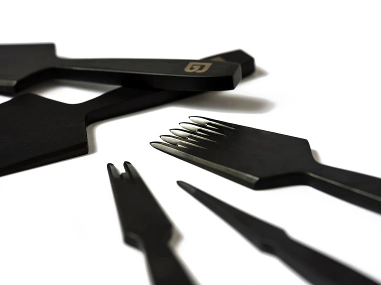 BG & Corter Pricking Irons, Olive/Diamond Style, Multiple Sizes 6 BG & Corter Pricking Irons, Olive/Diamond Style, Multiple Sizes - Image 4