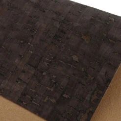 Italian Cork Fabric, Continuous Sheet, Row Pattern, Light Brown