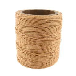Maine Thread, Twisted Waxed Cord, 70 Yard Spool, Ecru