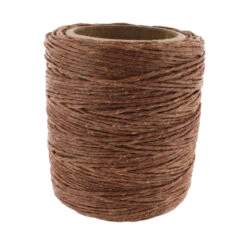 Maine Thread, Twisted Waxed Cord, 70 Yard Spool, Gold Brown