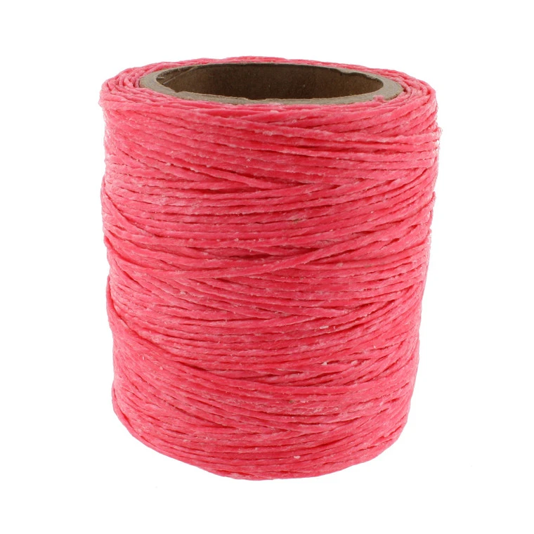 Maine Thread, Twisted Waxed Cord, 70 Yard Spool, Hot Pink 3 Maine Thread, Twisted Waxed Cord, 70 Yard Spool, Hot Pink