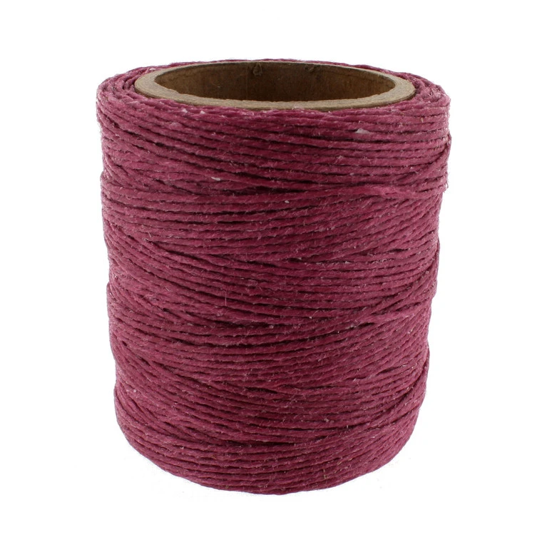 Maine Thread, Twisted Waxed Cord, 70 Yard Spool, Raspberry 3 Maine Thread, Twisted Waxed Cord, 70 Yard Spool, Raspberry