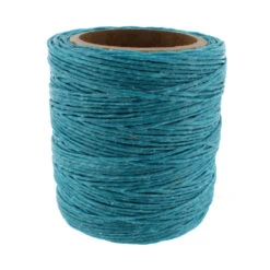 Maine Thread, Twisted Waxed Cord, 70 Yard Spool, Turquoise