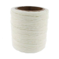 Maine Thread, Twisted Waxed Cord, 70 Yard Spool, White