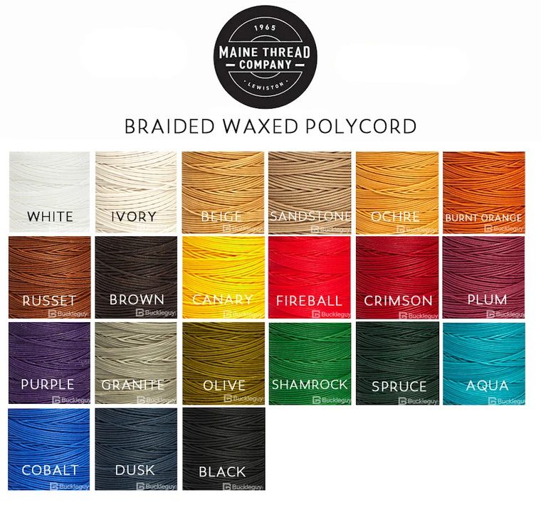 Maine Thread, Braided Waxed Cord, 70 Yard Spool, Fireball 6 Maine Thread, Braided Waxed Cord, 70 Yard Spool, Fireball - Image 5