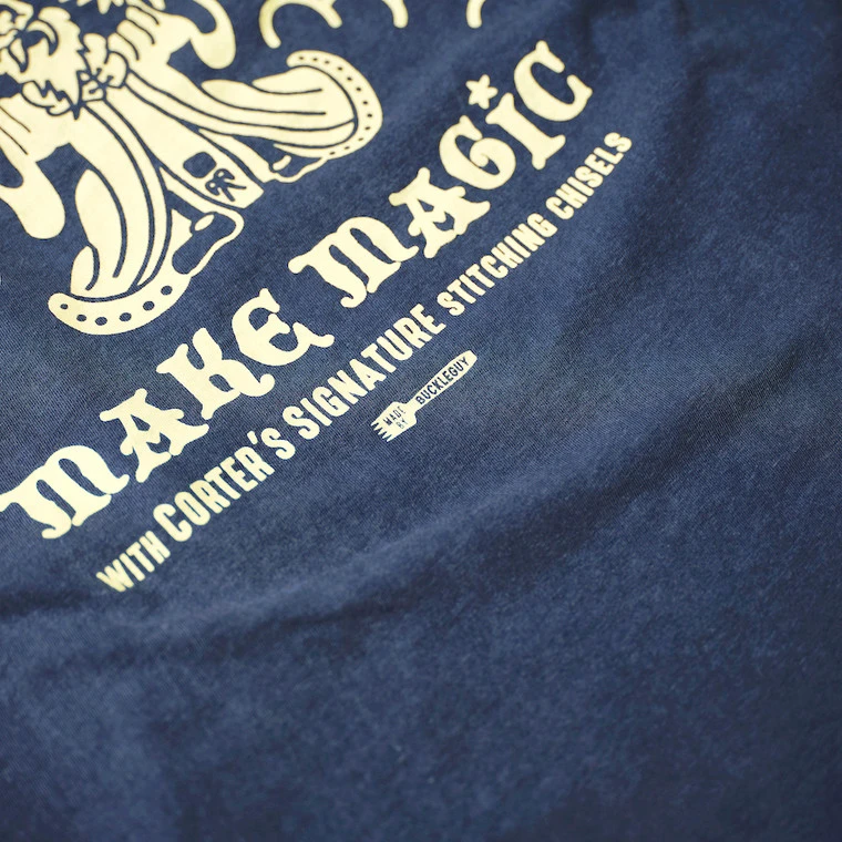 T-Shirt, Corter "Make Magic" Long Sleeve, Denim Gray 7 T-Shirt, Corter "Make Magic" Long Sleeve, Denim Gray - Image 5