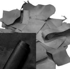 Assorted Newbury Leather Scrap, Light Weight, 19lbs