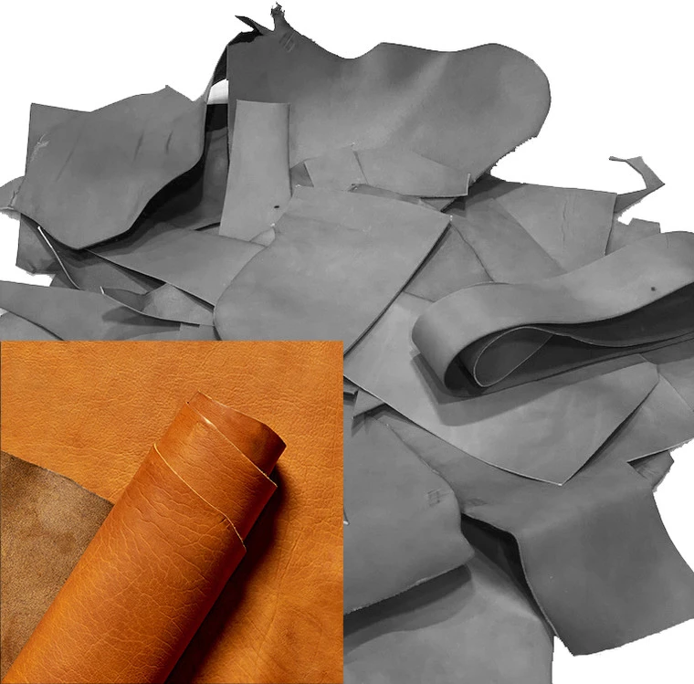 Assorted Newbury Leather Scrap, Heavy Weight, 19.5lbs 4 Assorted Newbury Leather Scrap, Heavy Weight, 19.5lbs - Image 2