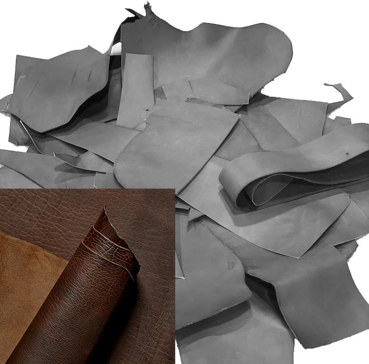 Newbury American Bison Leather Scrap, Heavy Weight, 12.5lbs 4 Newbury American Bison Leather Scrap, Heavy Weight, 12.5lbs - Image 2