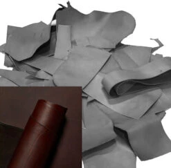 Newbury Latigo Leather Scrap, Dark Brown, 9-10oz, 15 Lbs