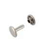 Double Cap Rivet, Nickel Matte, Solid Brass-LL (100 Sets Per Bag), Multiple Sizes -Buckleguy RV11127 NMR2 30282.1691608484