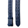 Nile 'Horn Back' Crocodile Leather Belt Strap, Royal Blue, 48" Long -Buckleguy Royal Blue Crocodile Leather Strap 66704.1576792186