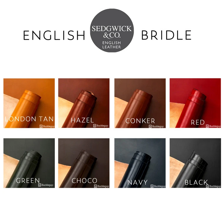 Sedgwick English Bridle Leather, Panel, Choco 6 Sedgwick English Bridle Leather, Panel, Choco - Image 4