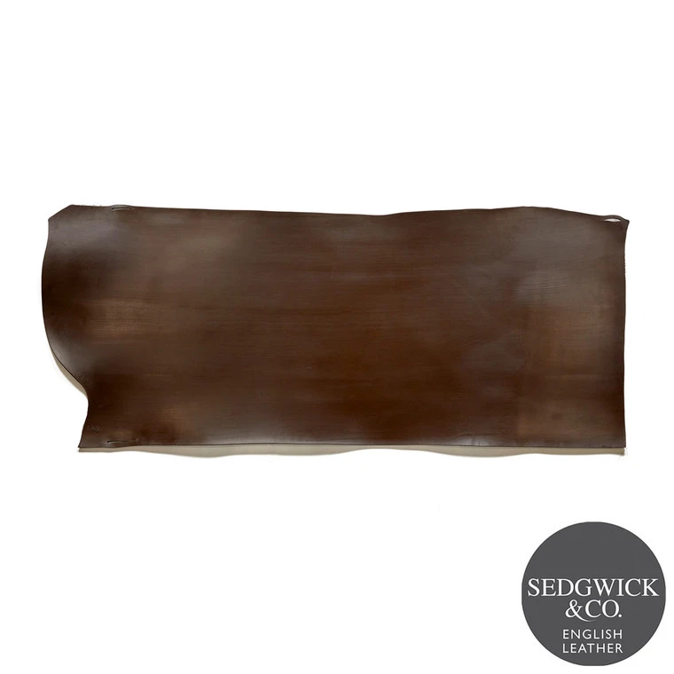 Sedgwick English Bridle Leather, Bend, 9-10oz, Choco 3 Sedgwick English Bridle Leather, Bend, 9-10oz, Choco