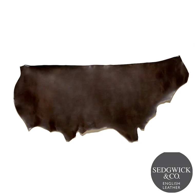 Sedgwick English Bridle Leather, Panel, Choco 4 Sedgwick English Bridle Leather, Panel, Choco - Image 2
