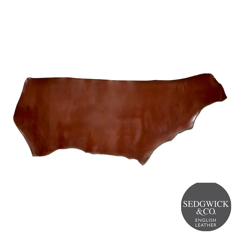 Sedgwick English Bridle Leather, Panel, Conker 4 Sedgwick English Bridle Leather, Panel, Conker - Image 2