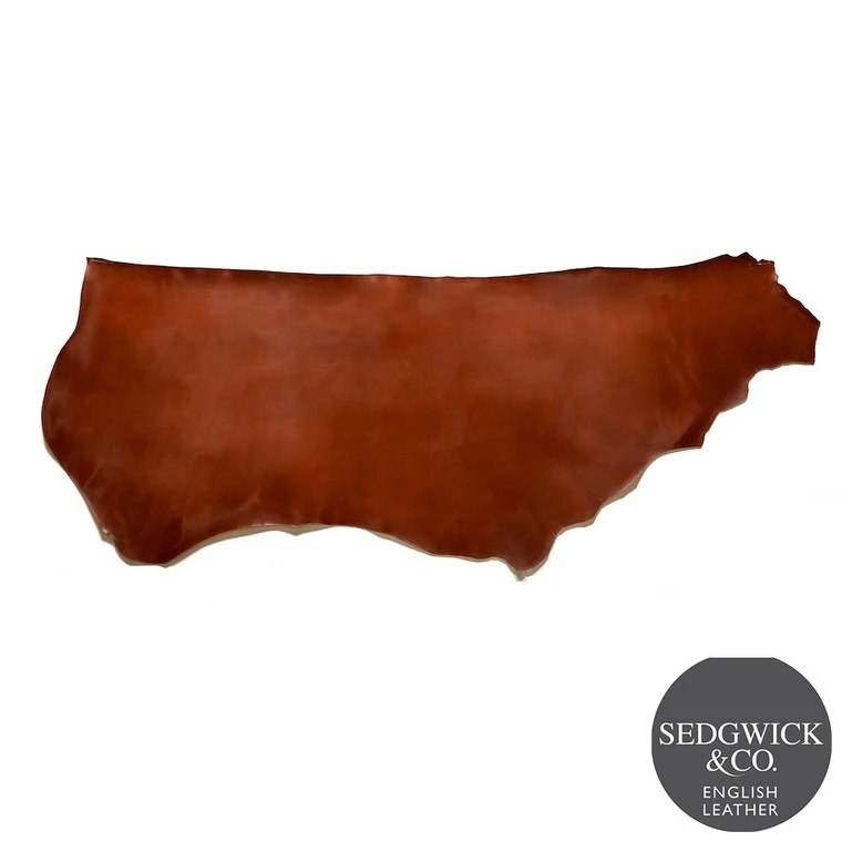 Sedgwick English Bridle Leather, Panel, Hazel 4 Sedgwick English Bridle Leather, Panel, Hazel - Image 2