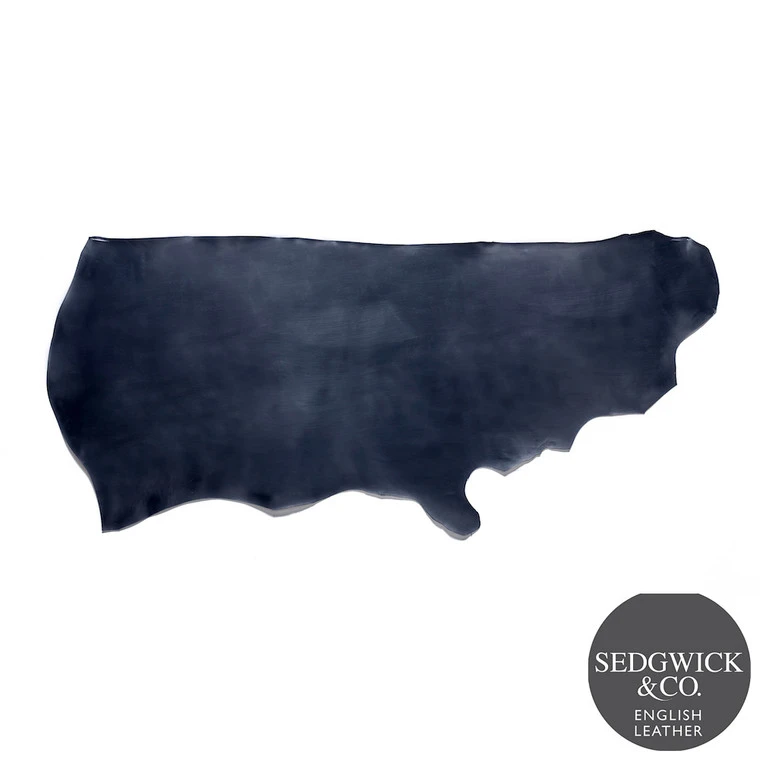 Sedgwick English Bridle Leather, Panel, Navy 4 Sedgwick English Bridle Leather, Panel, Navy - Image 2