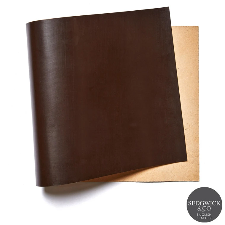 Sedgwick English Bridle Leather, Panel, Choco 3 Sedgwick English Bridle Leather, Panel, Choco