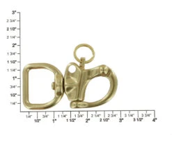 C5102 1" Natural Brass, Quick Release Snap Shackle, Flat Base, W/ 1/2" B2020 Key Ring, Solid Brass 13 C5102 1" Natural Brass, Quick Release Snap Shackle, Flat Base, W/ 1/2" B2020 Key Ring, Solid Brass -Buckleguy Shackle BOCR202 55155.1677164646