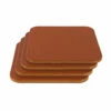 Leather Coasters, Wickett & Craig English Bridle, Square, Chestnut (4pc Set) -Buckleguy Sqaure chester coaster 18365.1498246306