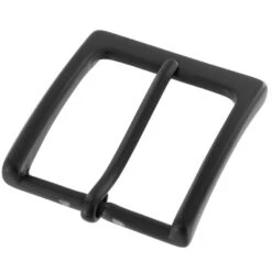 T1002 PVD Black Matte, Heel Bar Buckle, Solid Brass-LL, Multiple Sizes -Buckleguy T1002 1I PVDBM LL01 79705.1699292175