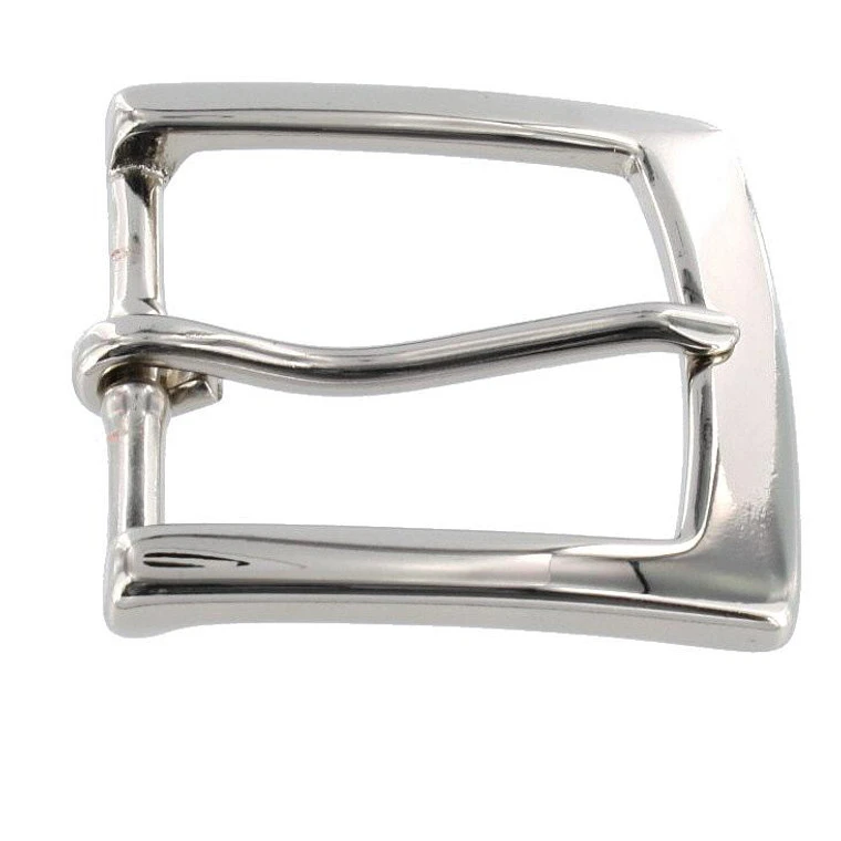 T3465 Nickel Plate, Heel Bar Buckle, Solid Brass-LL, Multiple Sizes 4 T3465 Nickel Plate, Heel Bar Buckle, Solid Brass-LL, Multiple Sizes - Image 2
