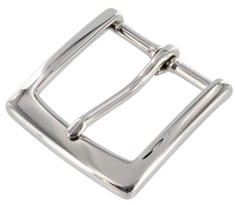 T3465 Nickel Plate, Heel Bar Buckle, Solid Brass-LL, Multiple Sizes 3 T3465 Nickel Plate, Heel Bar Buckle, Solid Brass-LL, Multiple Sizes