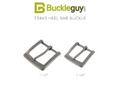 T3465 Nickel Matte, Heel Bar Buckle, Solid Brass-LL, Multiple Sizes 11 T3465 Nickel Matte, Heel Bar Buckle, Solid Brass-LL, Multiple Sizes -Buckleguy T3465 NMR2 73403.1700584473