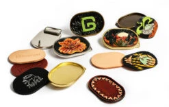 C5344 1 1/2" Nickel Plate, Plaque Buckle, Solid Brass-LL -Buckleguy Tooled leather insert belt buckle 79087.1699790251