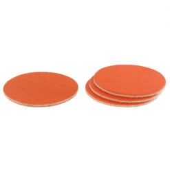 Leather Coasters, Wickett & Craig English Bridle, Circle, Carrot (4pc Set) -Buckleguy WC Coasters CR EB CAR A 50114.1583774540