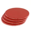 Leather Coasters, Wickett & Craig English Bridle, Circle, Chili Pepper (4pc Set) 2 Leather Coasters, Wickett & Craig English Bridle, Circle, Chili Pepper (4pc Set) -Buckleguy WC Coasters CR EB CP 86789.1583774615