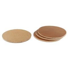 Leather Coasters, Wickett & Craig Traditional Harness, Circle, Buck Brown (4pc Set) 7 Leather Coasters, Wickett & Craig Traditional Harness, Circle, Buck Brown (4pc Set) -Buckleguy WC Coasters CR TH BB A 45398.1583777585
