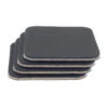 Leather Coasters, Wickett & Craig English Bridle, Square, Navy (4pc Set) 1 Leather Coasters, Wickett & Craig English Bridle, Square, Navy (4pc Set) -Buckleguy WC Coasters SQ EB NAV 27213.1583774334